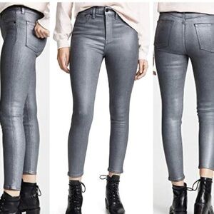 Ray & Bone Metallic Coated Skinny Jeans